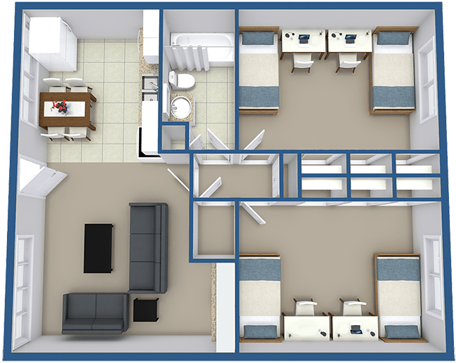 The Brittany Apartments – Student Living Apartments – 243 E 500 N, Provo UT