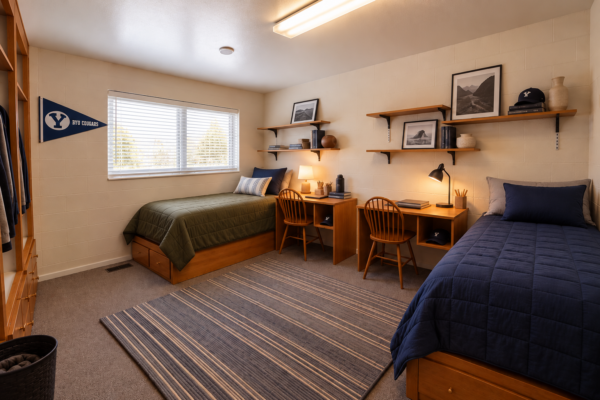 Modern BYU Dorm Room Retreat